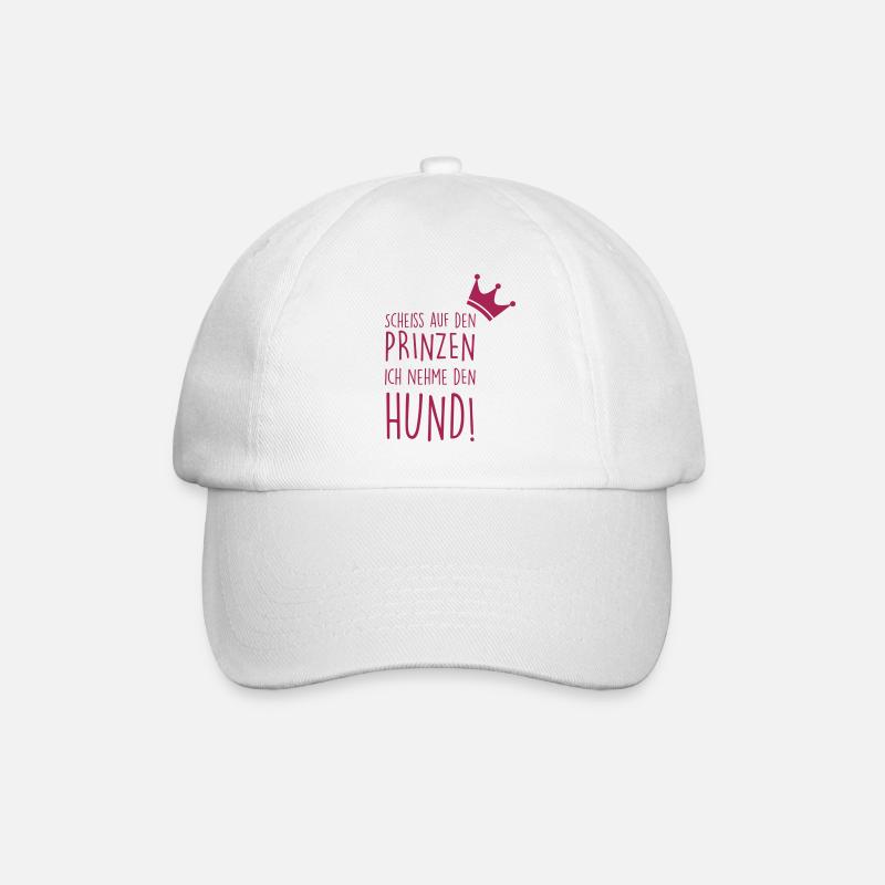 Prinz Hund - Baseballkappe - Weiß/Weiß