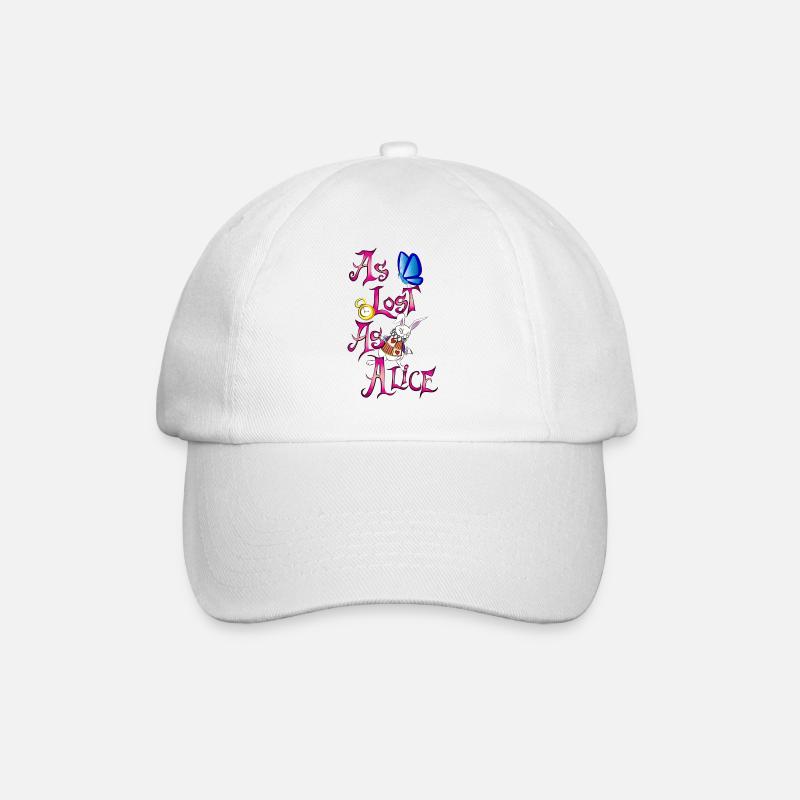 aussi perdu que alice - Casquette classique - blanc/blanc