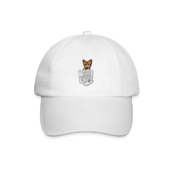 pocket fox by CustomStyle - Baseball Cap - white/white - Front