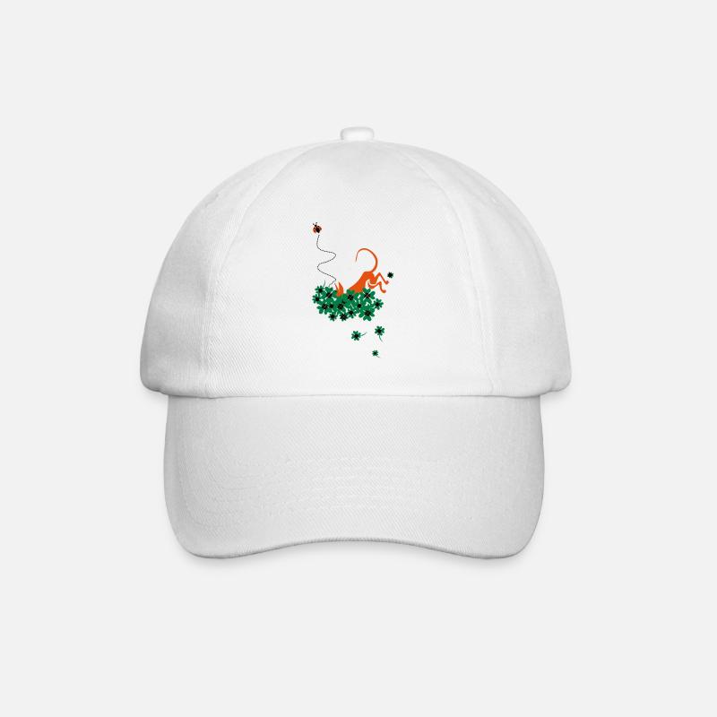 gluck bringer - Baseball Cap - white/white