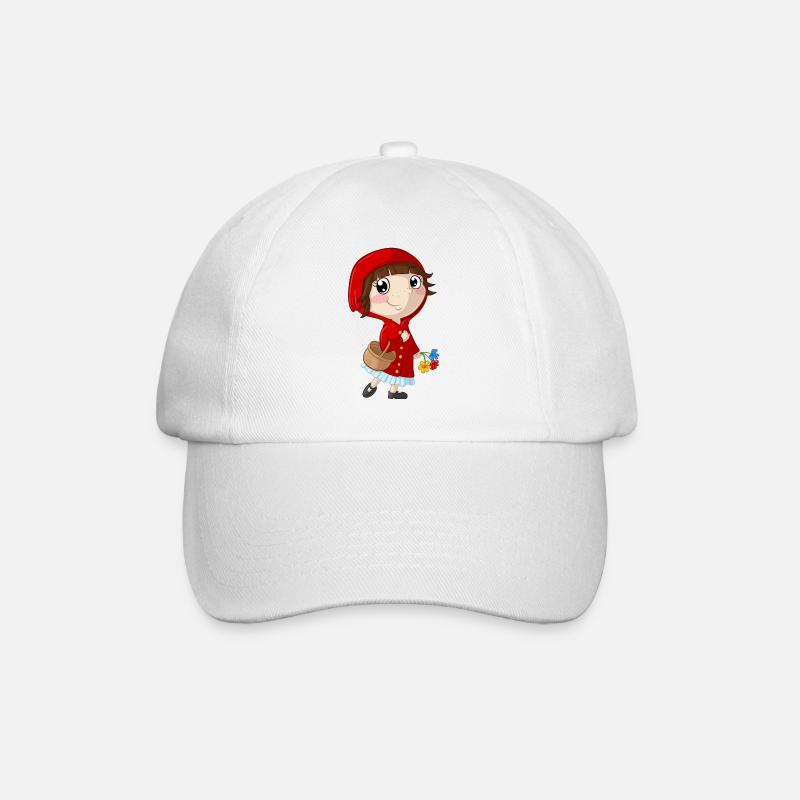 dessin animé petit chaperon rouge - Casquette classique - blanc/blanc