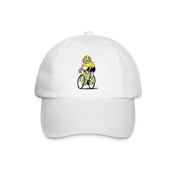 Radfahrer - Radsport - Baseballkappe - Weiß/Weiß - Vorne