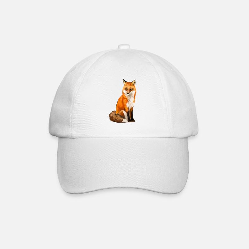 Fuchs - Baseballkappe - Weiß/Weiß