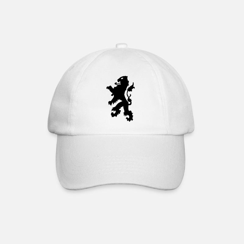 leeuw van oranje - Baseballkappe - Weiß/Weiß