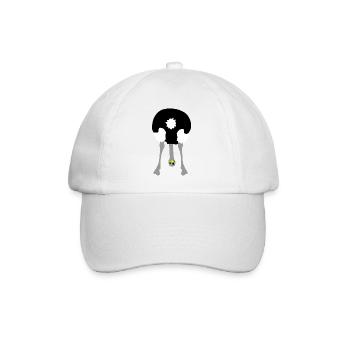 strauss_kopf_unten - Baseball Cap - white/white - Front