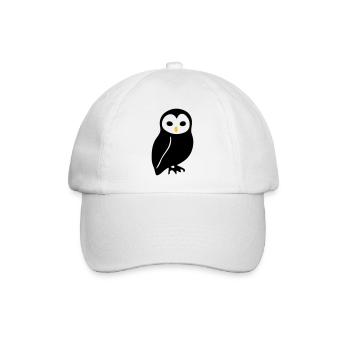 Owl - Baseball Cap - white/white - Front