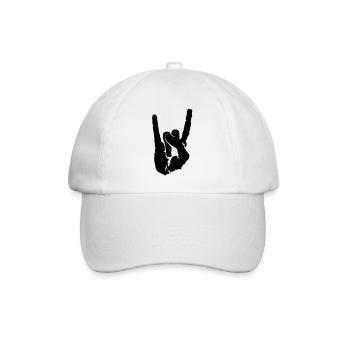 symbol of rock - Baseballkappe - Weiß/Weiß - Vorne