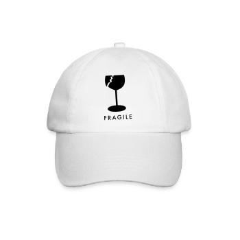 E&R Verre fragile - Casquette classique - blanc/blanc - Devant