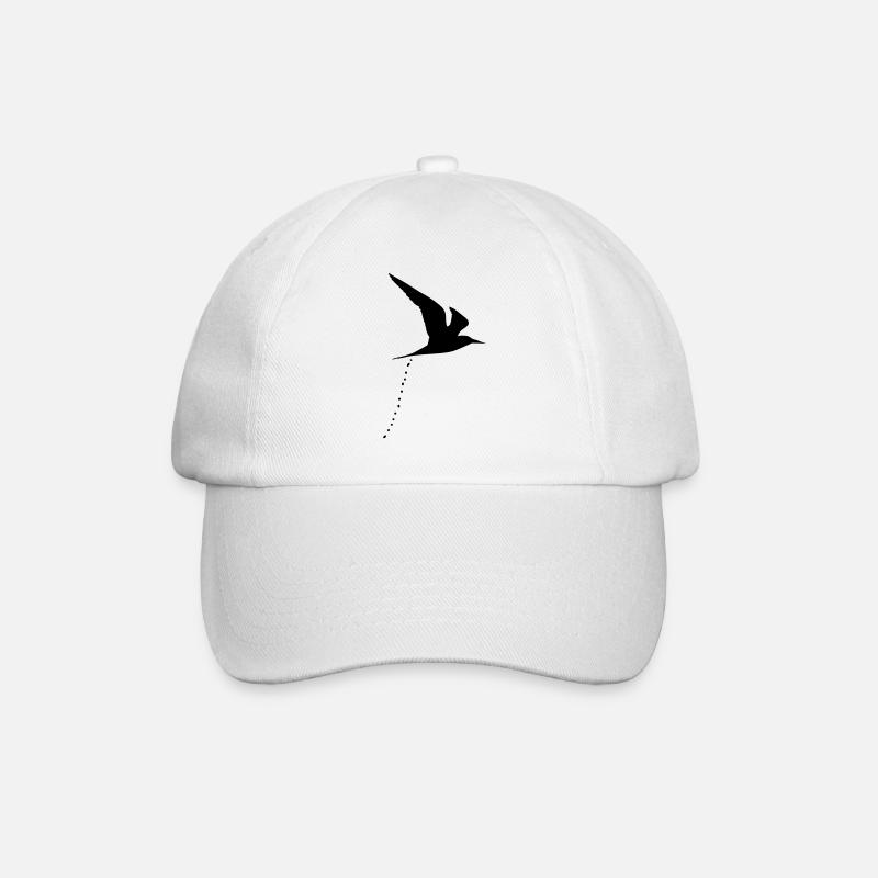 Kackvogel kackender vogel scheißender scheiße 1c - Baseballkappe - Weiß/Weiß