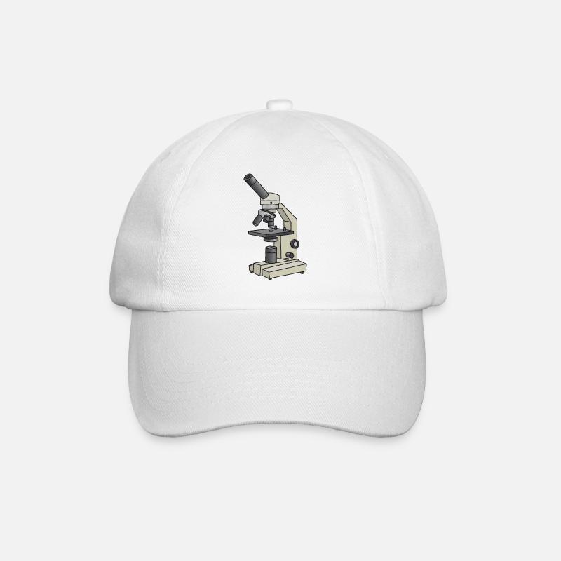 Microscope - Baseball Cap - white/white