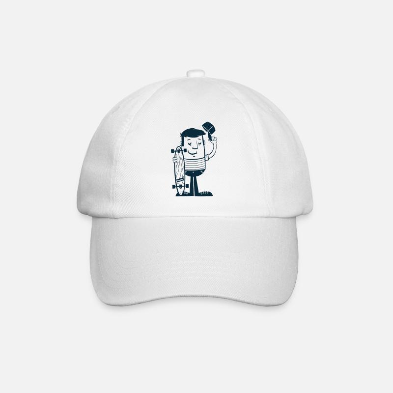 Don't Call It Skateboard - Baseballkappe - Weiß/Weiß