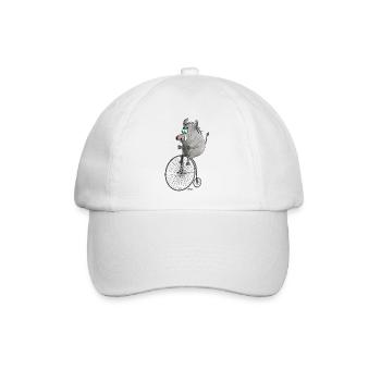 Vélo vintage - Casquette classique - blanc/blanc - Devant