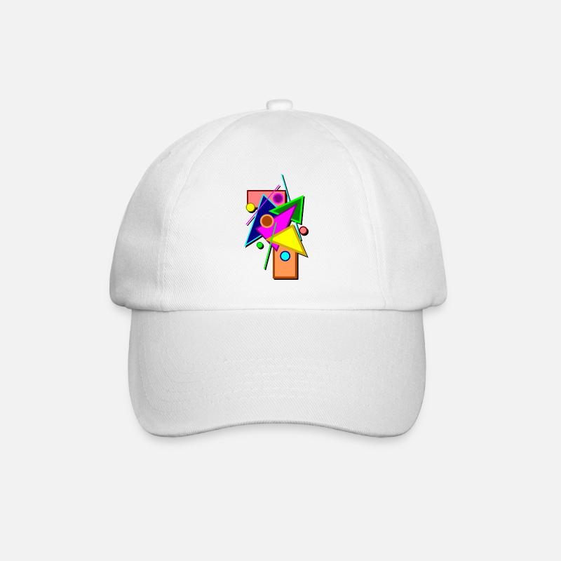 geometry - Baseball Cap - white/white