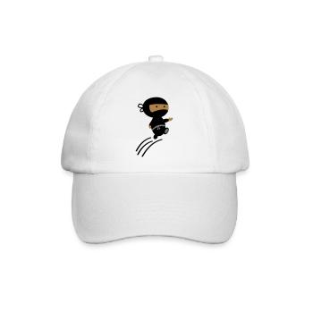 ninja - Baseballkappe - Weiß/Weiß - Vorne