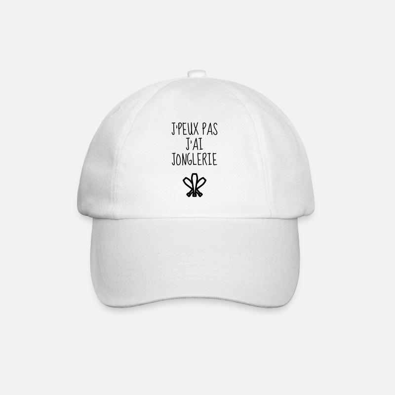 jongleur / jonglerie / jongleuse / cirque - Casquette classique - blanc/blanc