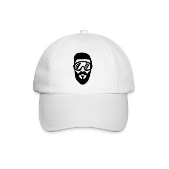 lunettes de ski barbe - Casquette classique - blanc/blanc - Devant
