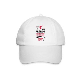Frère Frangin Frere Naissance Bébé Frérot - Casquette classique - blanc/blanc - Devant
