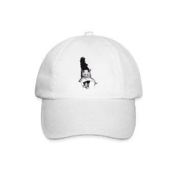 Shark Cat - Baseball Cap - white/white - Front