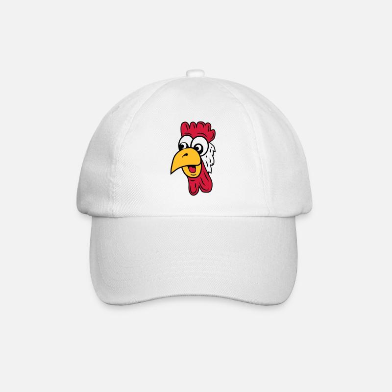 hahn - Baseballkappe - Weiß/Weiß