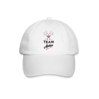 Team Apero Frau - Baseballkappe - Weiß/Weiß - Vorne