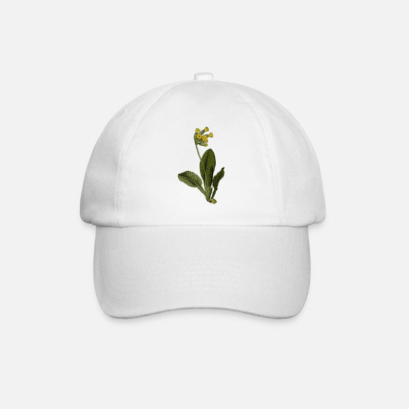 Primula veris - Baseball Cap - white/white