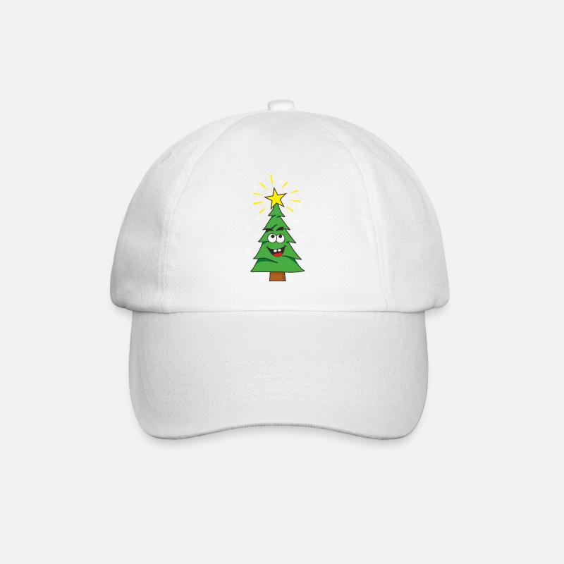 Weihnachtsbaum - Baseballkappe - Weiß/Weiß