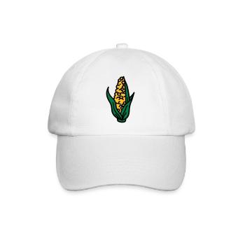 Corn corn corn cob corncob - Baseball Cap - white/white - Front