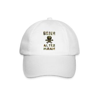 Böser alter Mann - Baseballkappe - Weiß/Weiß - Vorne