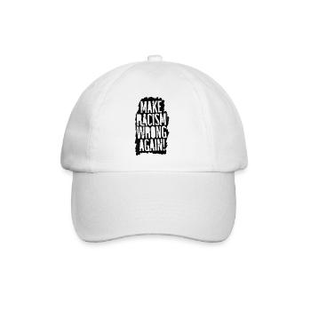 Make Racism Wrong Again - Baseballkappe - Weiß/Weiß - Vorne