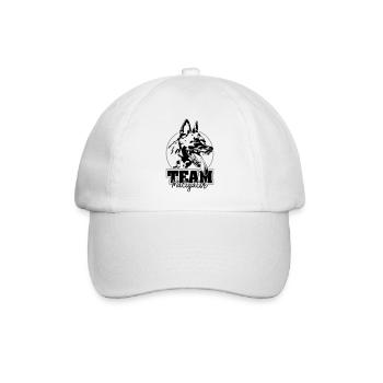 TEAM MALIGATOR Malinois Hundesport Hunde Wilsigns - Baseballkappe - Weiß/Weiß - Vorne