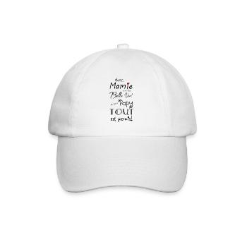 avec mamie... et avec papy... - Casquette classique - blanc/blanc - Devant