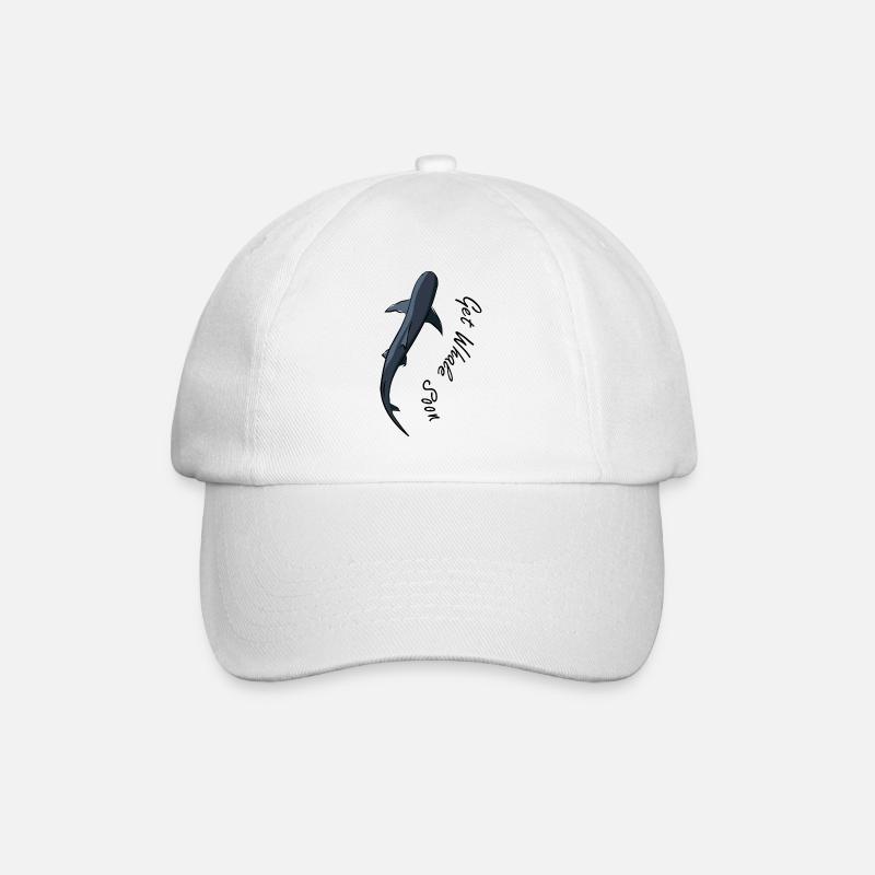 Walhai Hai - Baseballkappe - Weiß/Weiß
