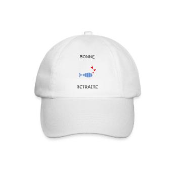 RETRAITE. BONNE RETRAITE. JOYEUSE RETRAITE - Casquette classique - blanc/blanc - Devant