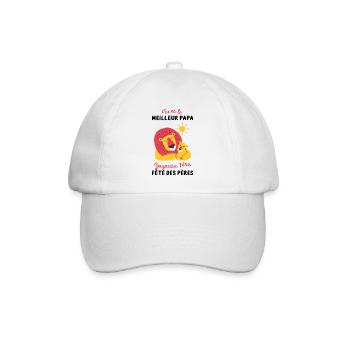 Body bébé meilleur papa première fête des pères - Casquette classique - blanc/blanc - Devant