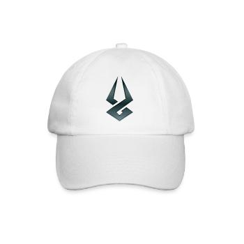 hatte Symbol - Baseballkappe - Weiß/Weiß - Vorne