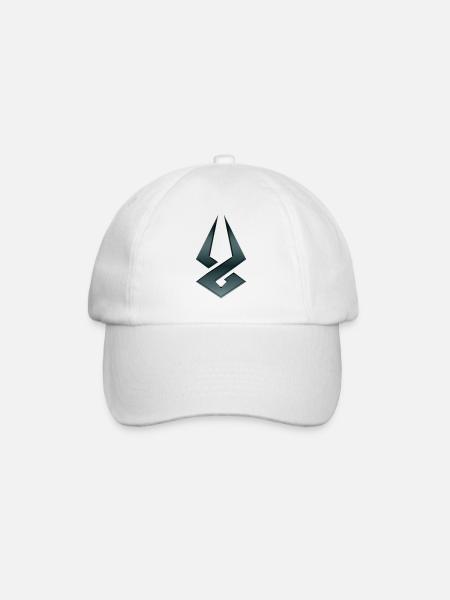 hatte Symbol - Baseballkappe - Weiß/Weiß