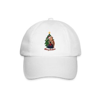 Ours polaire de Noël - Drôle de cadeau d’animal mignon de Noël - Casquette classique - blanc/blanc - Devant