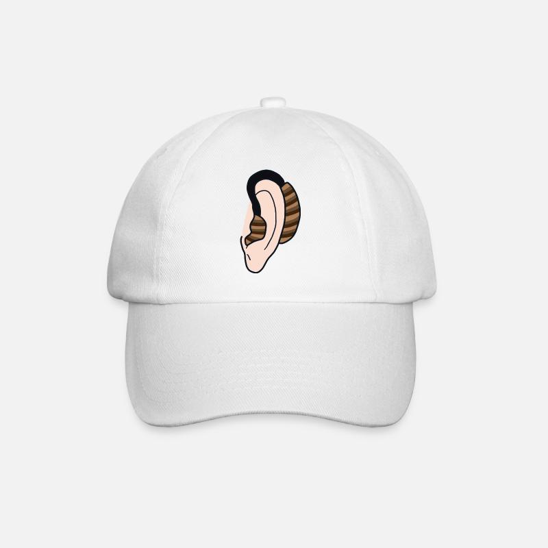 Aide auditive Malentendants, sourds et malentendants - Casquette classique - blanc/blanc