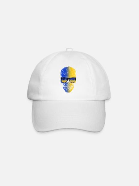 Ukraine - Baseballkappe - Weiß/Weiß