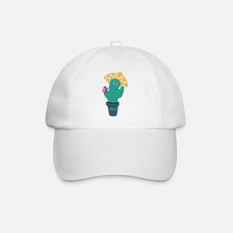Mexican cactus - Baseball Cap - white/white