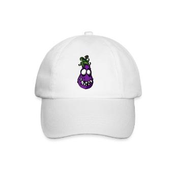 Eggplant vegetable - Baseball Cap - white/white - Front