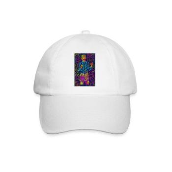 FußballMulticolor - Baseballkappe - Weiß/Weiß - Vorne