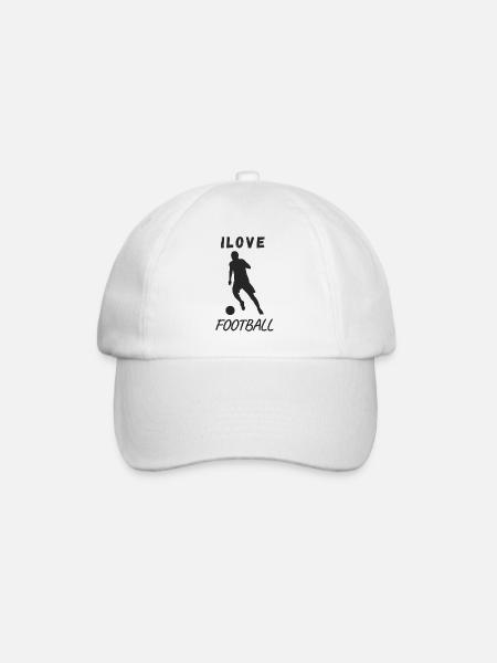 Style de football - Casquette classique - blanc/blanc