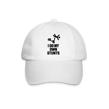 Je fais mes propres cascades cascade scooter tours de scooter - Casquette classique - blanc/blanc - Devant