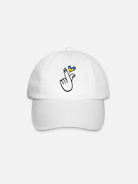 Ukraine - Baseball Cap - white/white