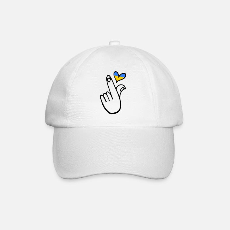 Ukraine - Baseballkappe - Weiß/Weiß