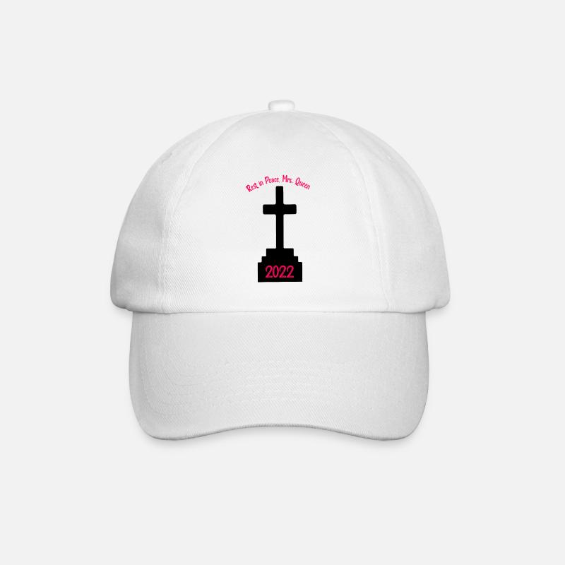 Rest in peace, Mrs. Queen- - Baseball Cap - white/white