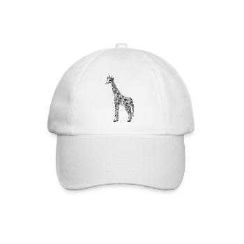 Giraffe - Baseballkappe - Weiß/Weiß - Vorne