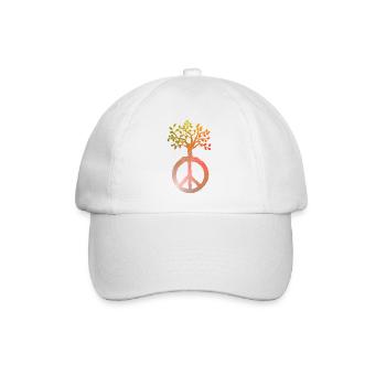 Peace Tree Peace - Baseball Cap - white/white - Front