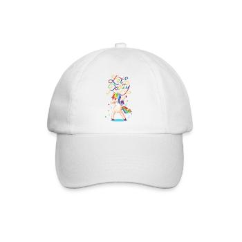 Let's party Dancing Unicorn - Unicorn Lovers - Baseball Cap - white/white - Front